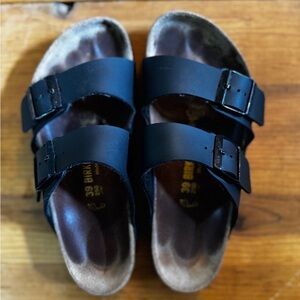 Birkenstock Black Leather Sandals
